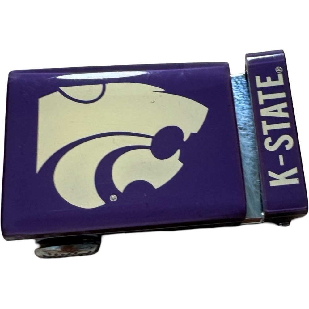 Mission Belt Kansas State Wildcats Buckle Mens OS Purple Good NCAA Powercat Logo